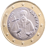 1 euro Bulgaria obverse