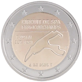 2 Euro Commemorative coin Belgium 2025 - Circuit of Spa-Francorchamps
