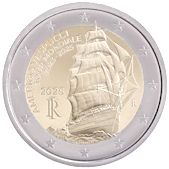 2 Euro Commemorative coin Italy 2025 - Amerigo Vespucci ship