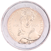 2 Euro Commemorative coin Republic of San Marino 2025 - Anniversary of the birth of Michelangelo